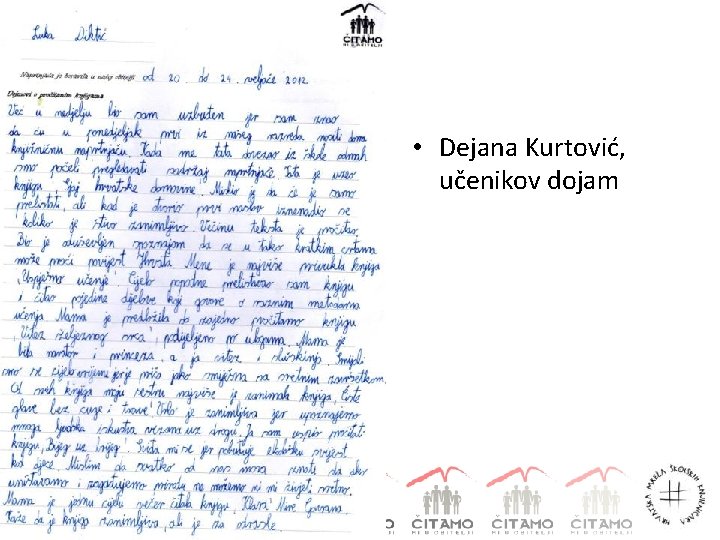  • Dejana Kurtović, učenikov dojam 