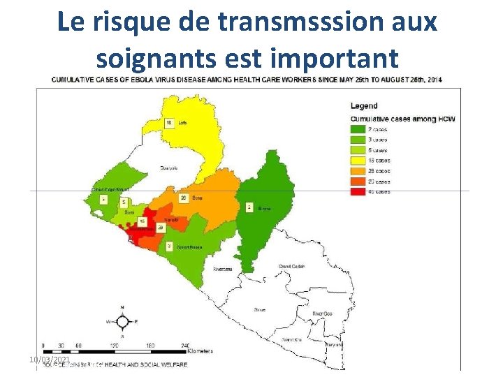 Le risque de transmsssion aux soignants est important 10/03/2021 