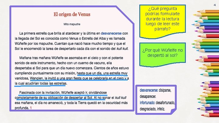 ¿Qué pregunta podrías formularte durante la lectura luego de leer este párrafo? ¿Por qué