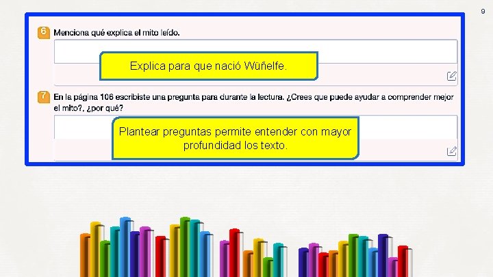 9 Explica para que nació Wüñelfe. Plantear preguntas permite entender con mayor profundidad los