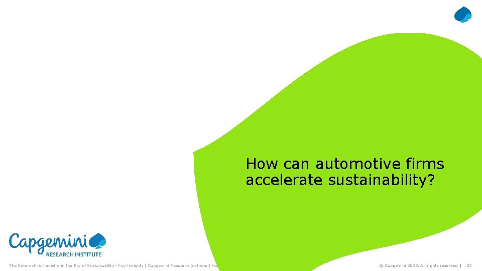 How can automotive firms accelerate sustainability? The Automotive Industry in the Era of Sustainability–