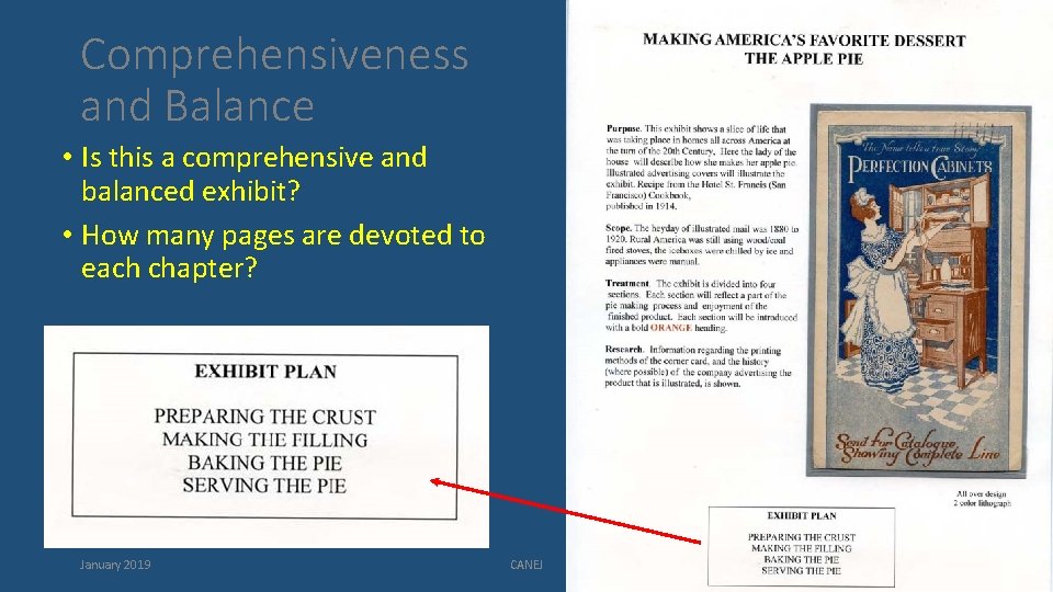 Comprehensiveness and Balance • Is this a comprehensive and balanced exhibit? • How many