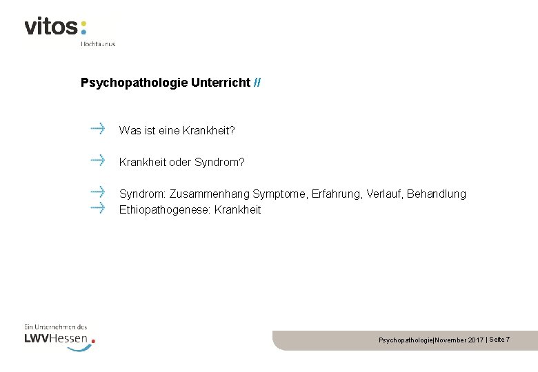Psychopathologie Unterricht // Was ist eine Krankheit? Krankheit oder Syndrom? Syndrom: Zusammenhang Symptome, Erfahrung,
