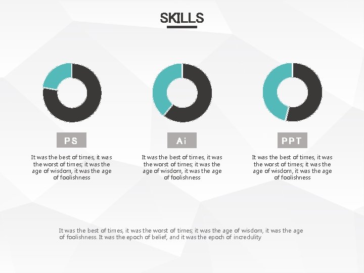 SKILLS PS Ai PPT It was the best of times, it was the worst