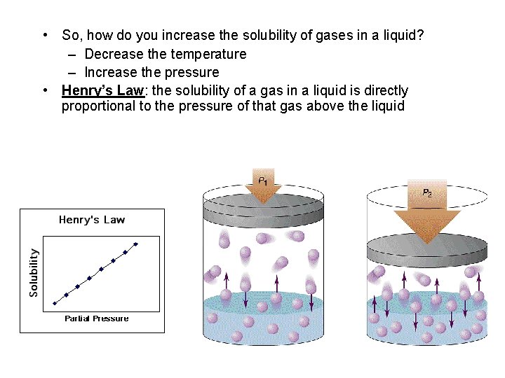  • So, how do you increase the solubility of gases in a liquid?