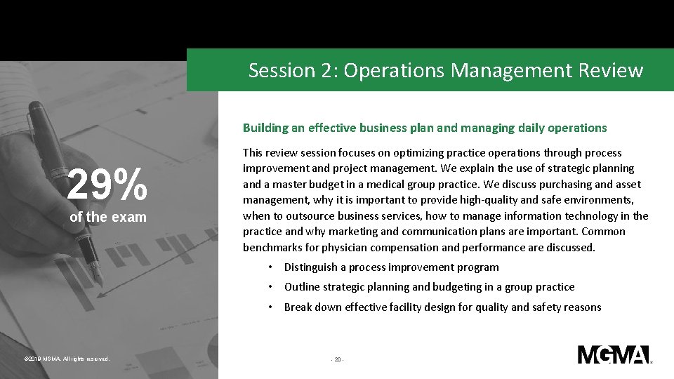 Session 2: Operations Management Review Building an effective business plan and managing daily operations