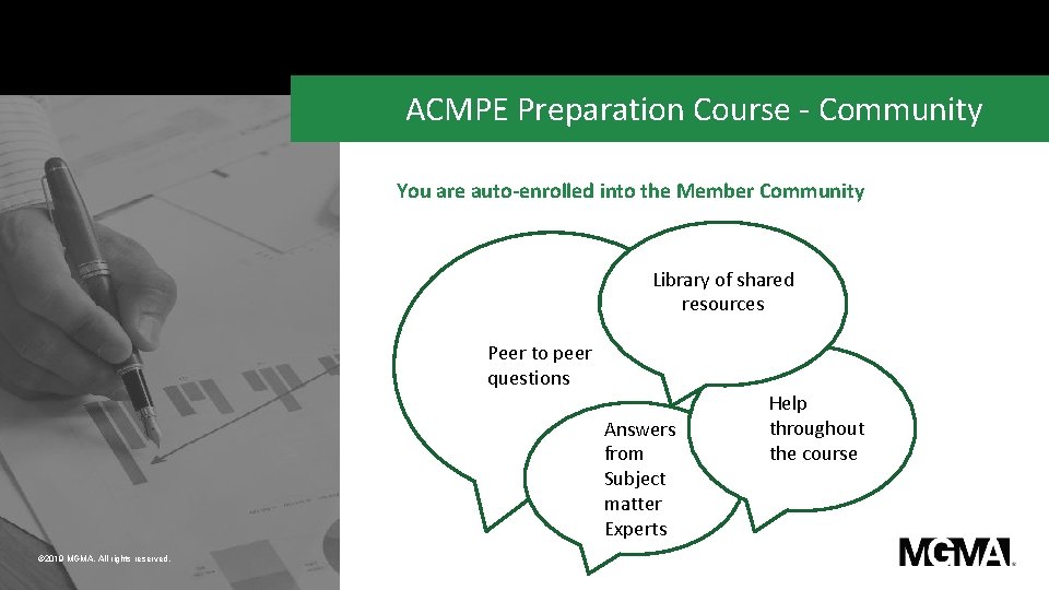 ACMPE Preparation Course - Community You are auto-enrolled into the Member Community Library of