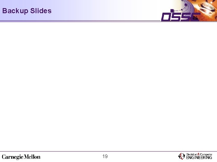 Backup Slides 19 