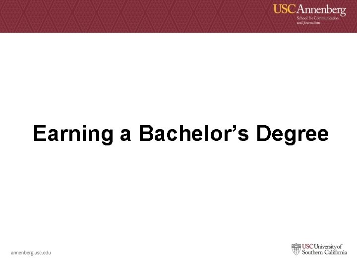 Earning a Bachelor’s Degree 