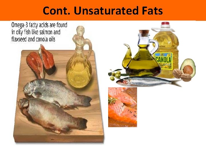 Cont. Unsaturated Fats 