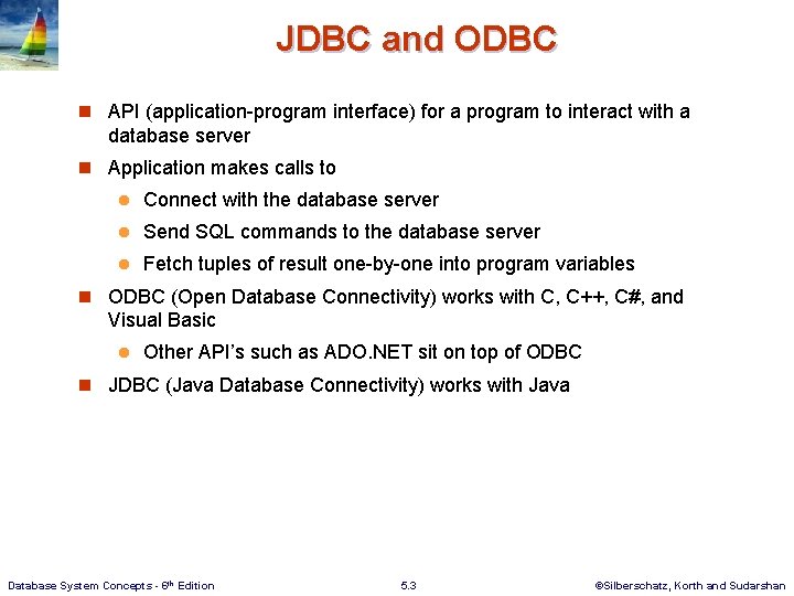 Chapter 5 Advanced SQL Database System Concepts 6