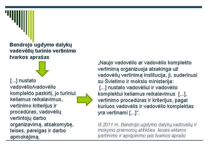 Bendrojo ugdymo dalykų vadovėlių turinio vertinimo tvarkos aprašas [. . . ] nustato vadovėlio/vadovėlio