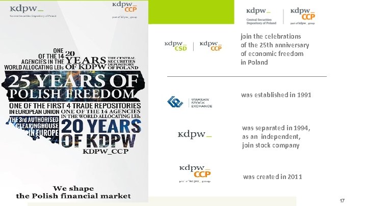 join the celebrations of the 25 th anniversary of economic freedom in Poland __________________