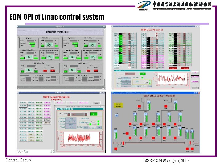 EDM OPI of Linac control system Control Group SSRF CN Shanghai, 2008 