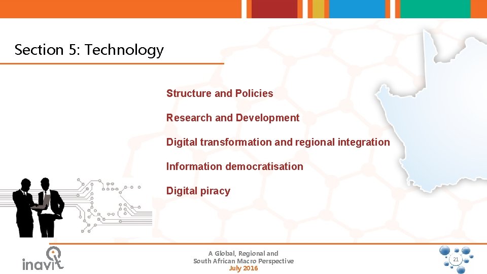 Section 5: Technology Structure and Policies Research and Development Digital transformation and regional integration