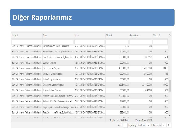 Diğer Raporlarımız 