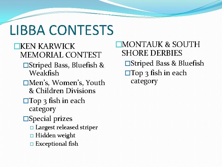 2012 FISHING CONTEST THANK YOUS CAUSEWAY BAIT TACKLE