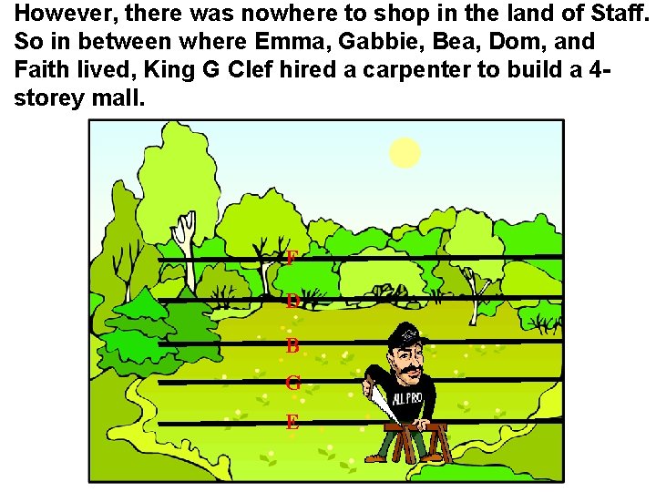 However, there was nowhere to shop in the land of Staff. So in between