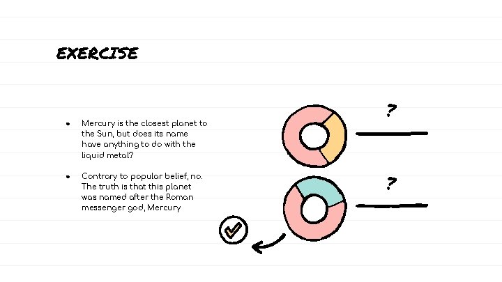 EXERCISE ● Mercury is the closest planet to the Sun, but does its name