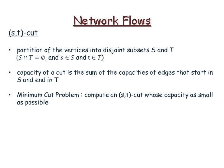  Network Flows 