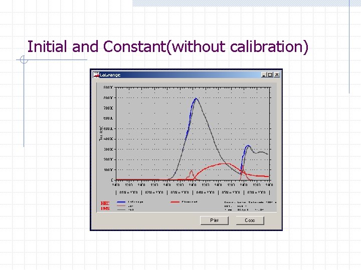 Initial and Constant(without calibration) 