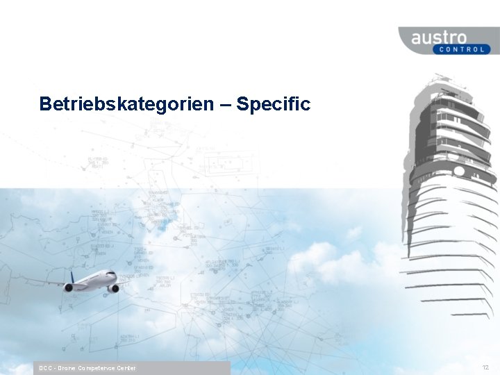 Betriebskategorien – Specific DCC - Drone Competence Center 12 