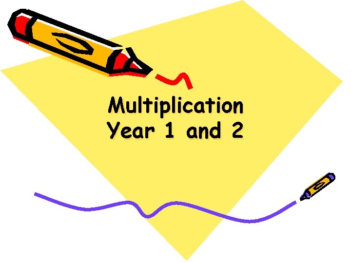 Multiplication Year 1 and 2 