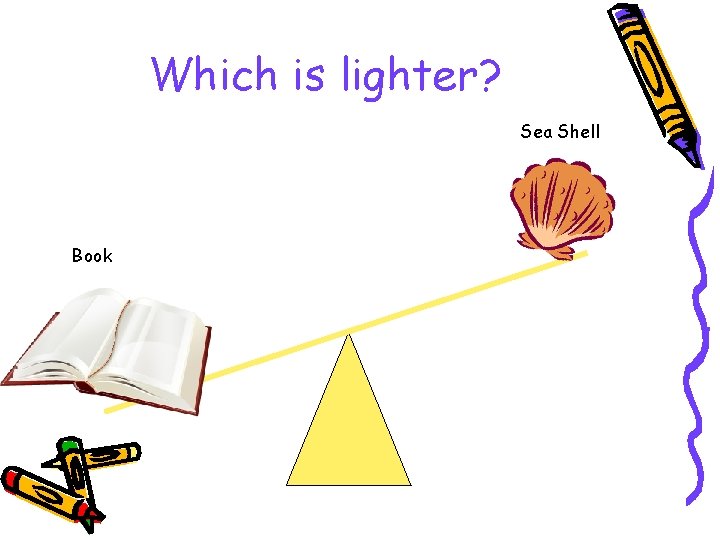 Which is lighter? Sea Shell Book 