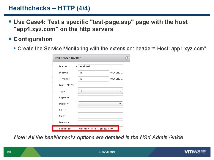 Healthchecks – HTTP (4/4) § Use Case 4: Test a specific "test-page. asp" page