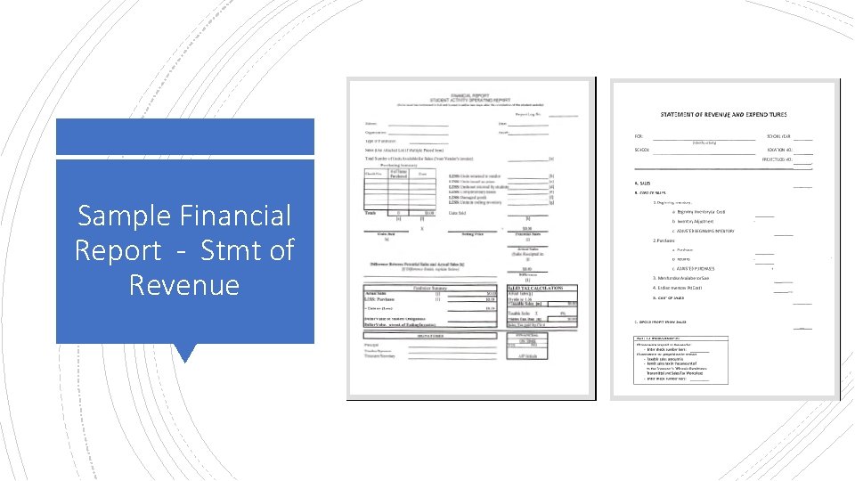 Sample Financial Report - Stmt of Revenue 
