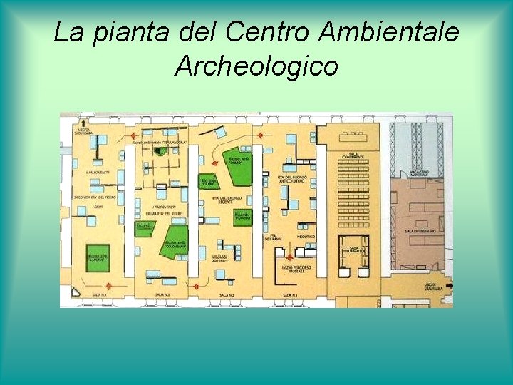 La pianta del Centro Ambientale Archeologico 