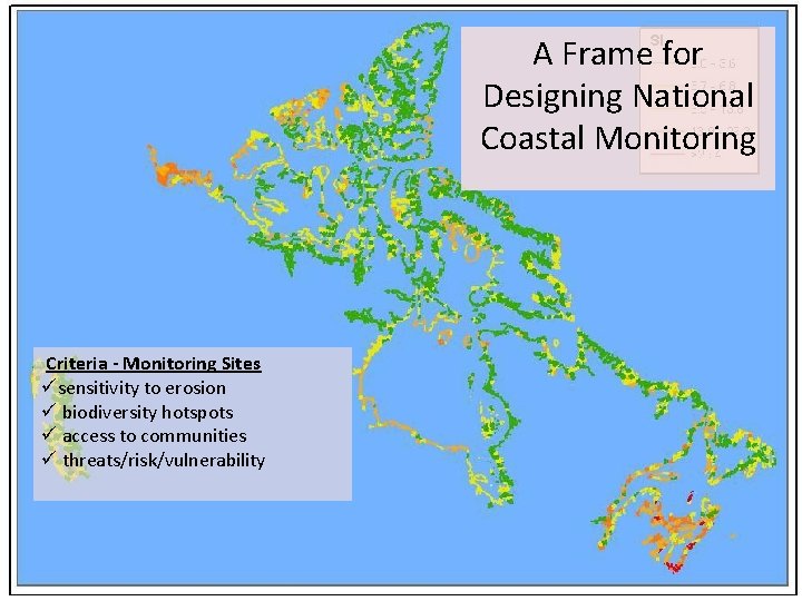 A Frame for Designing National Coastal Monitoring Criteria - Monitoring Sites üsensitivity to erosion