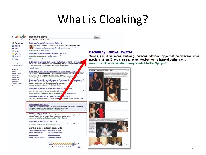 What is Cloaking? 2 