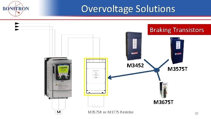 Overvoltage Solutions Braking Transistors M 3452 M 3575 T M 3675 T M 3575 Overvoltage Solutions Braking Transistors M 3452 M 3575 T M 3675 T M 3575