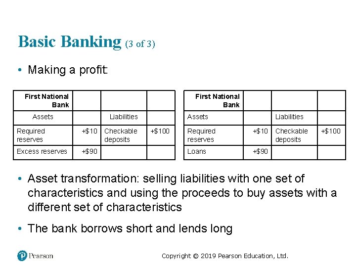 Basic Banking (3 of 3) • Making a profit: First National Bank Assets Blank