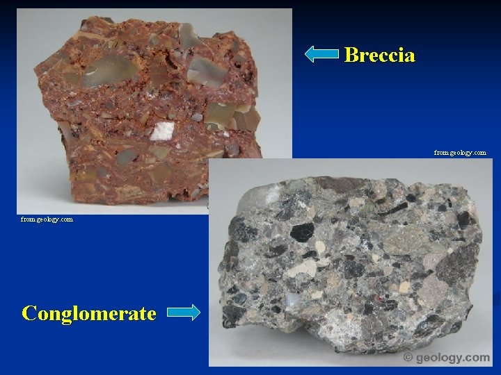 Breccia from geology. com Conglomerate 