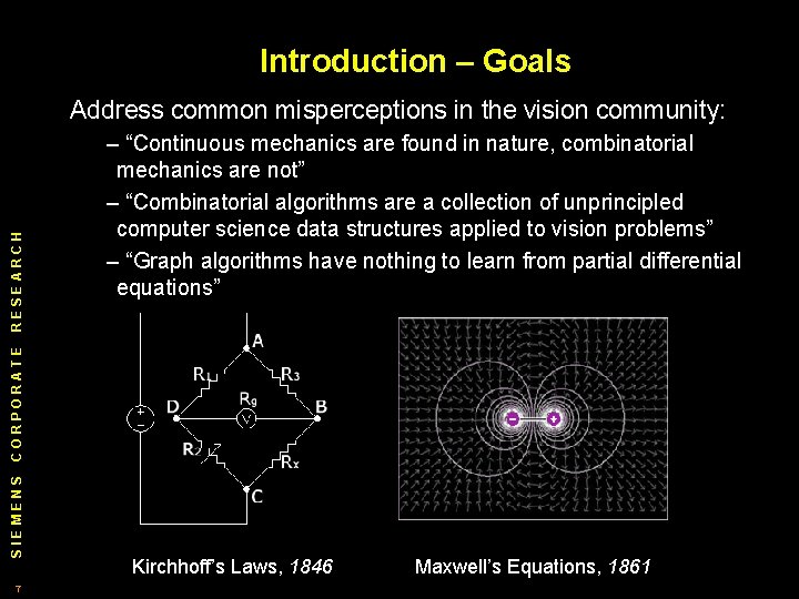 Introduction – Goals – “Continuous mechanics are found in nature, combinatorial mechanics are not”