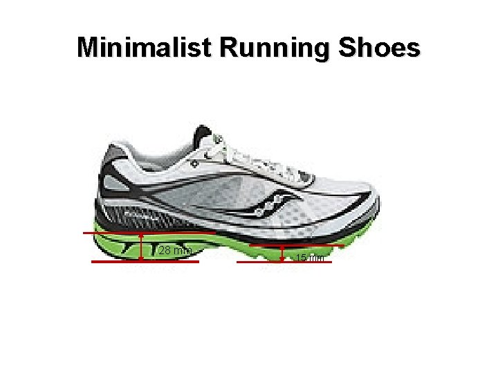 Minimalist Running Shoes 28 mm 15 mm 