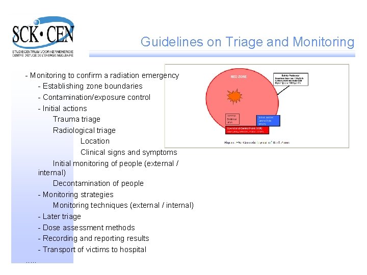 Guidelines on Triage and Monitoring - Monitoring to confirm a radiation emergency - Establishing
