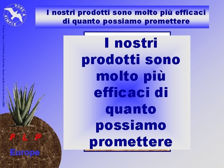 Produkte können mehr © I nostri prodotti sono molto più efficaci di quanto possiamo