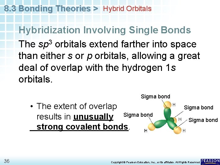8. 3 Bonding Theories > Hybrid Orbitals Hybridization Involving Single Bonds The sp 3