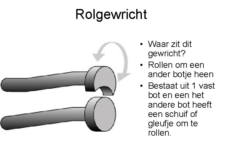 Rolgewricht • Waar zit dit gewricht? • Rollen om een ander botje heen •