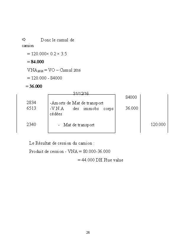  camion Donc le cumul de = 120. 000× 0. 2 × 3. 5