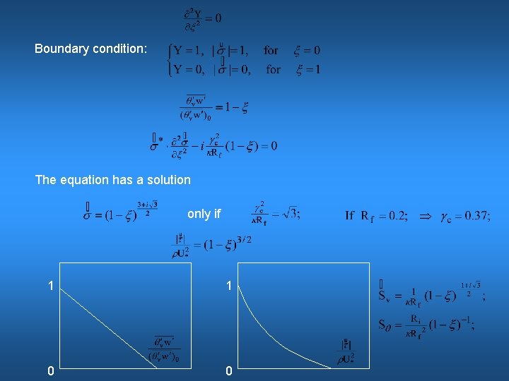 Boundary condition: The equation has a solution only if 1 1 0 0 