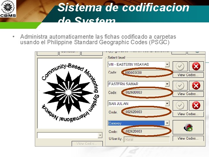 Sistema de codificacion de System • Administra automaticamente las fichas codificado a carpetas usando