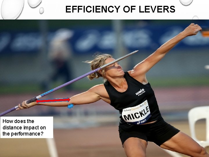 EFFICIENCY OF LEVERS How does the distance impact on the performance? 