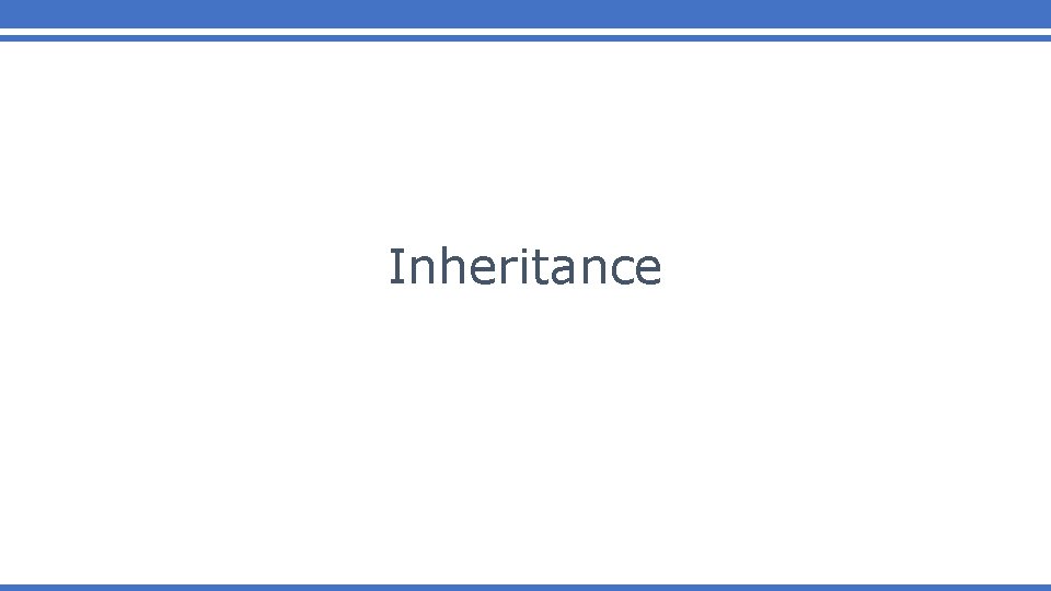 Inheritance 