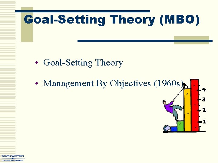 Goal-Setting Theory (MBO) • Goal-Setting Theory • Management By Objectives (1960 s) 