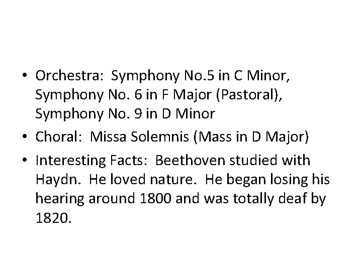  • Orchestra: Symphony No. 5 in C Minor, Symphony No. 6 in F