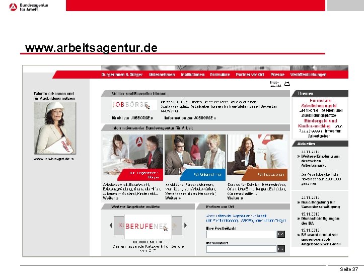 www. arbeitsagentur. de Seite 37 